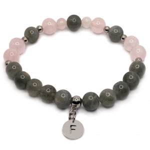 Bracelet Positive Attitude en pierres naturelles de 8mm - FORESTO Antibes